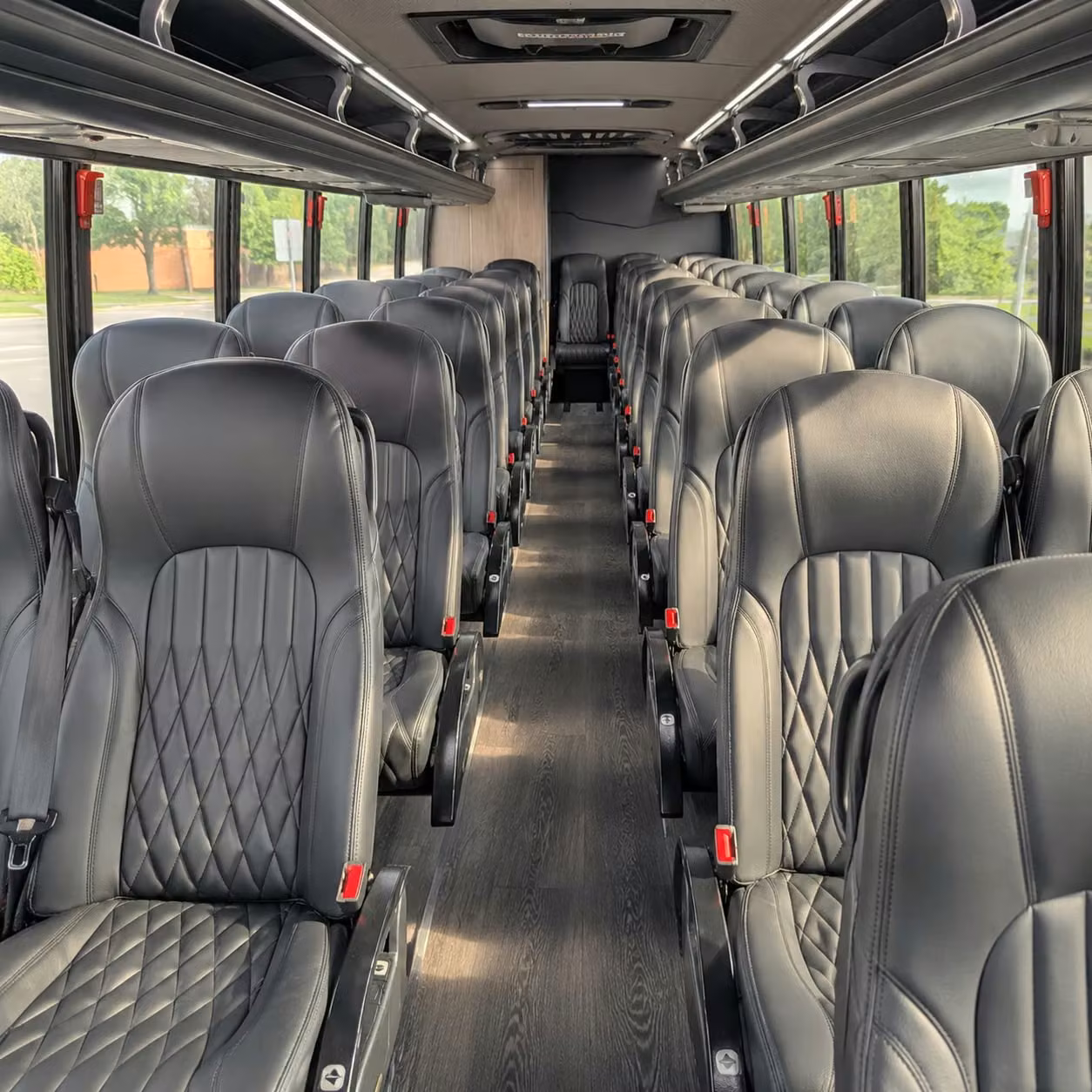 25 passenger minibus interior