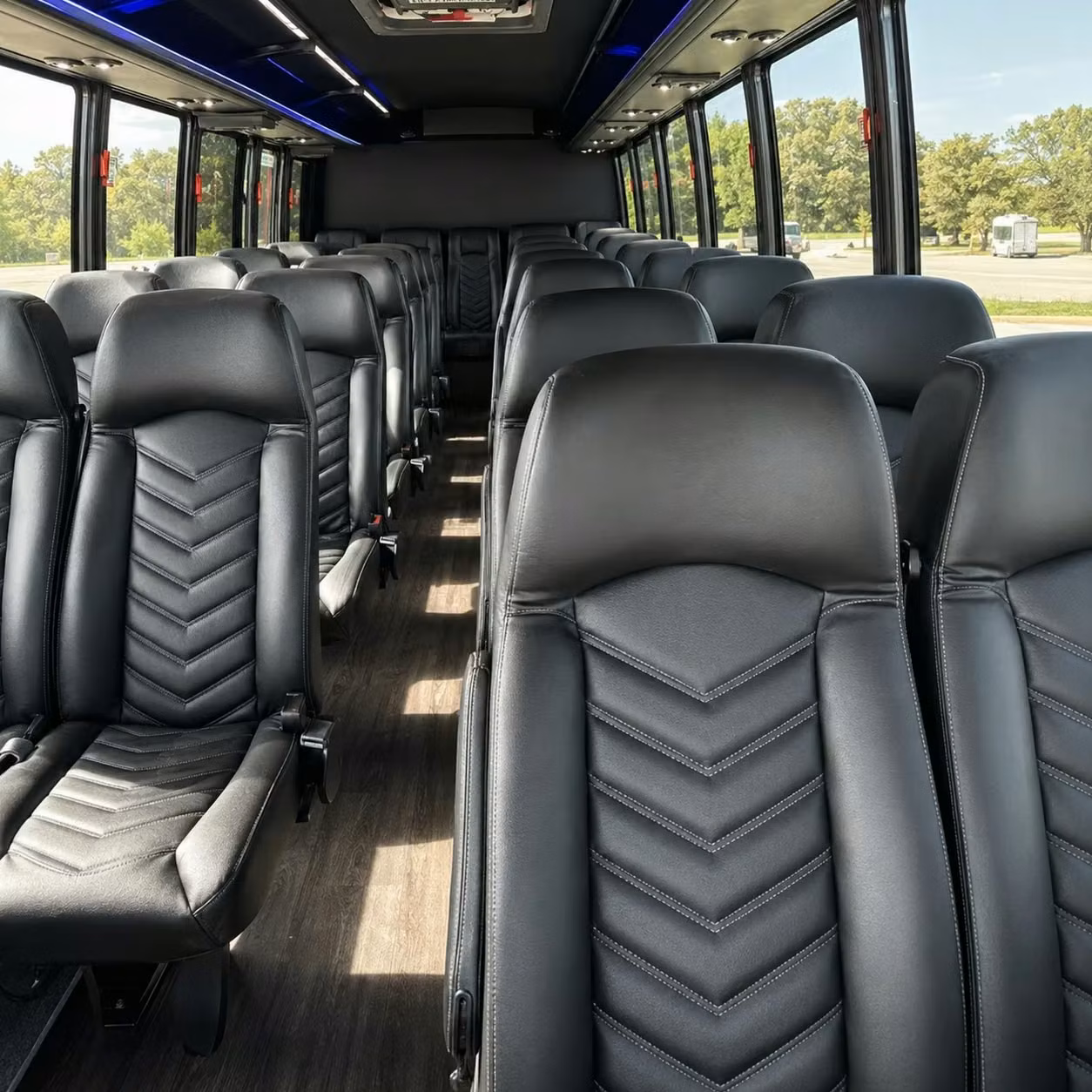35 passenger minibus interior