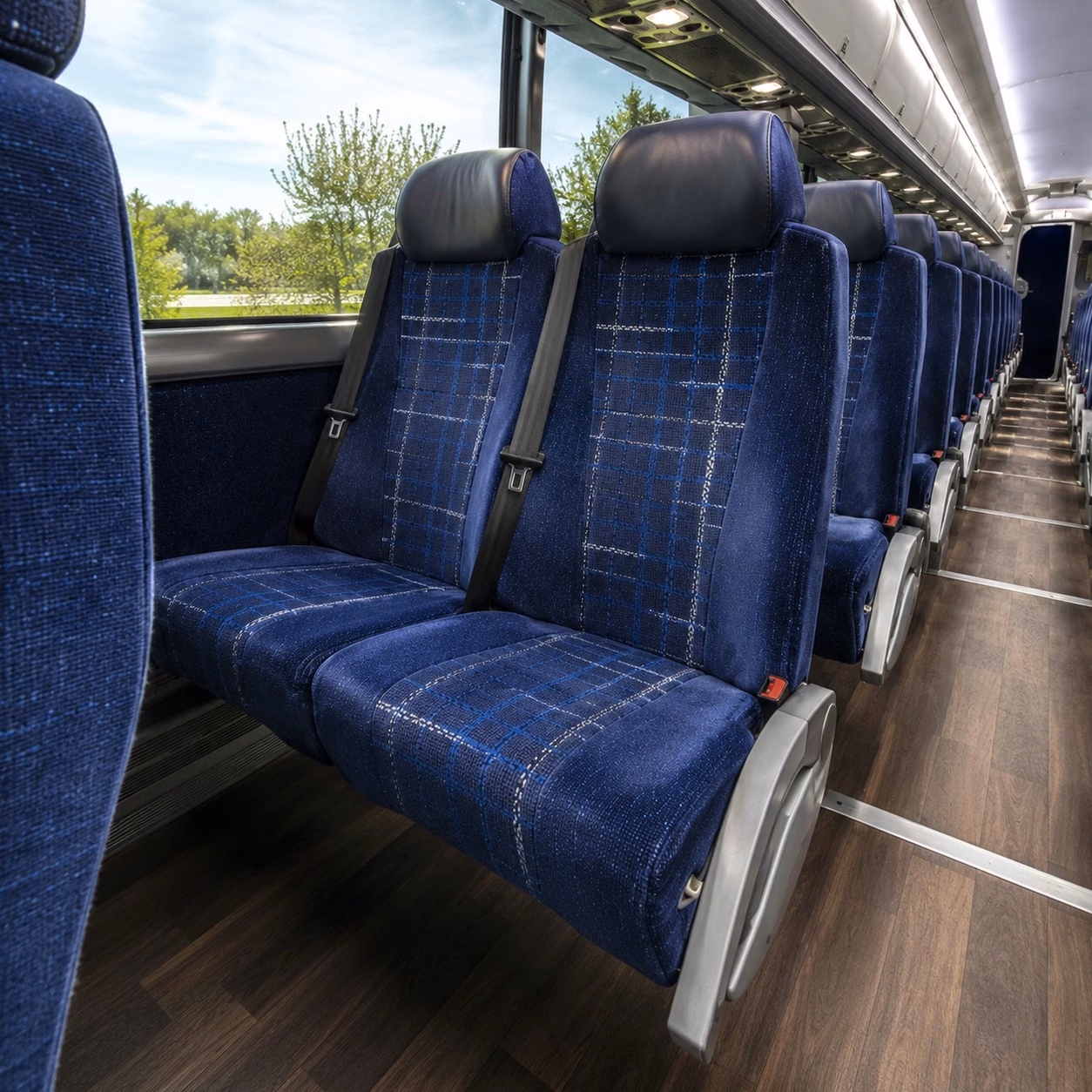 oxnard charter bus rental interior