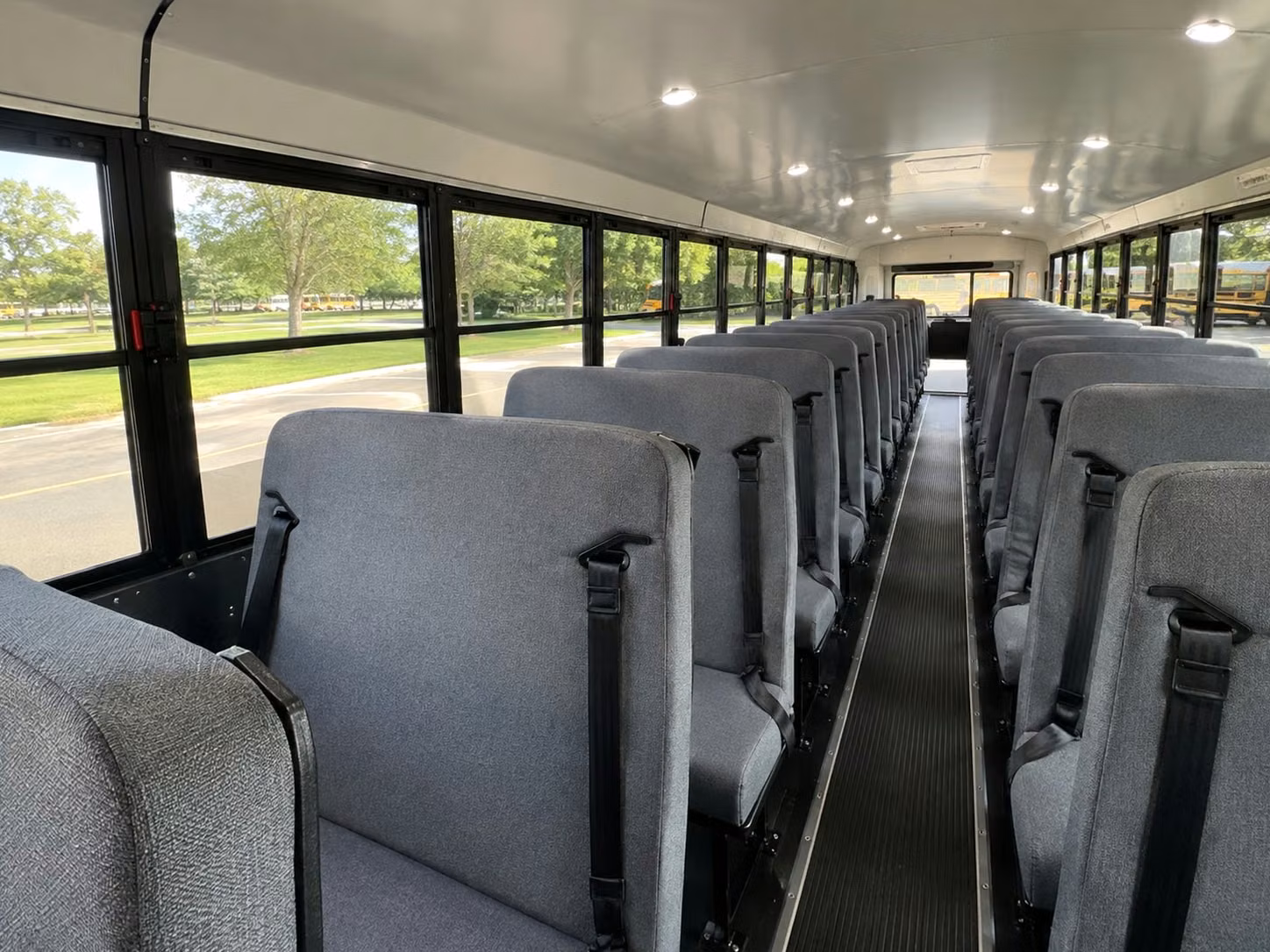 school bus inside