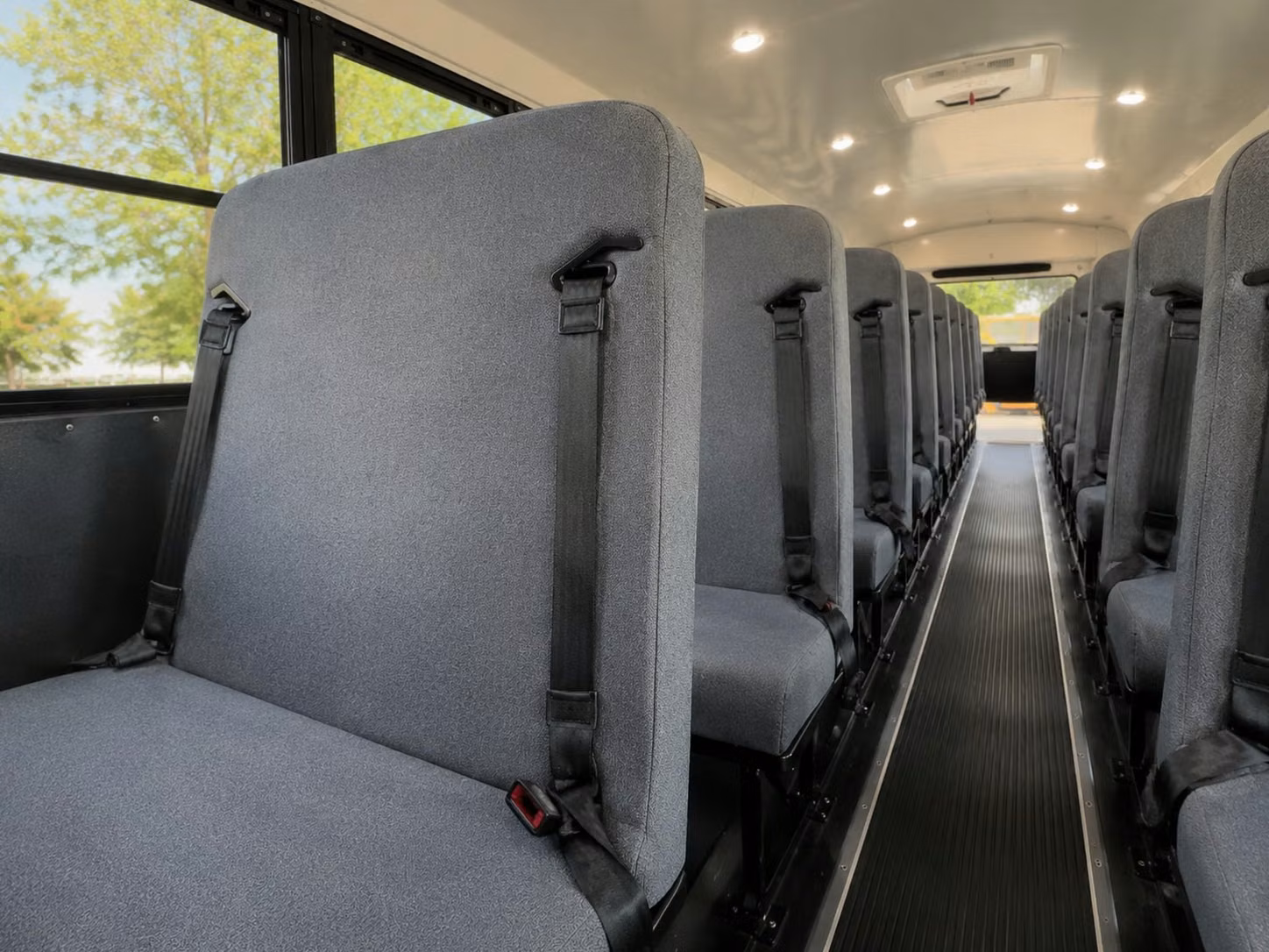 school bus interior